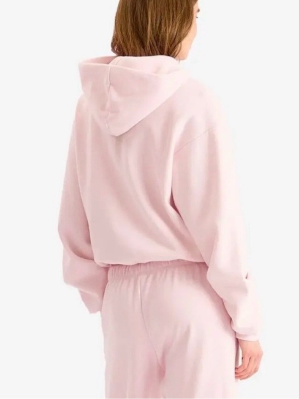 SKIMS Classic Cotton Fleece Hoodie Pullover in Barely Pink